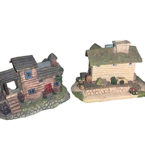 Fairy Houses Table Top  Mini Decor Set of 2 ceramic houses - Picture 6 of 9
